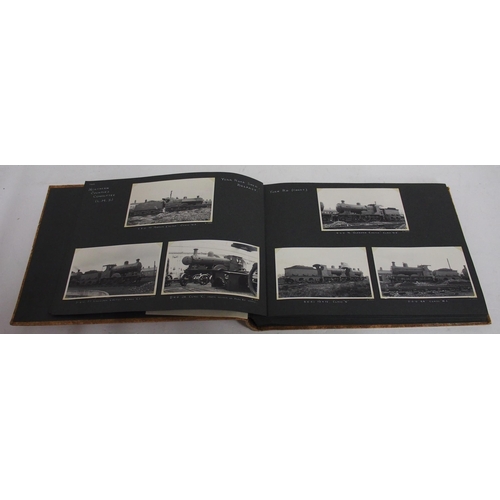 659 - Photographic album containing good quality original photographs of Irish Railways locomotives & infr... 