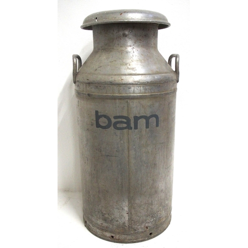 667 - Aluminium milk churn 