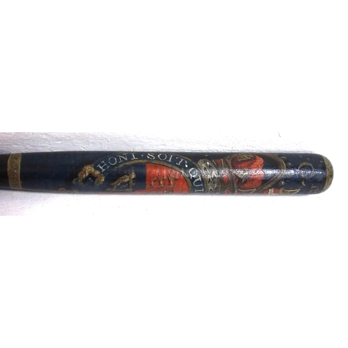 678 - Police truncheon with Latin 