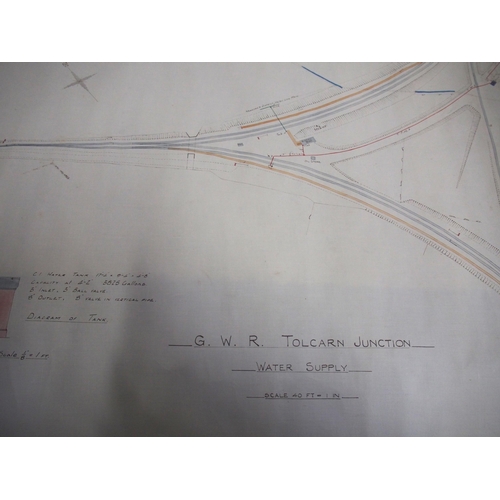 693 - GWR rolled on linin plans & sections 