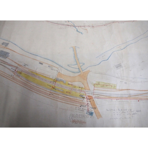 693 - GWR rolled on linin plans & sections 