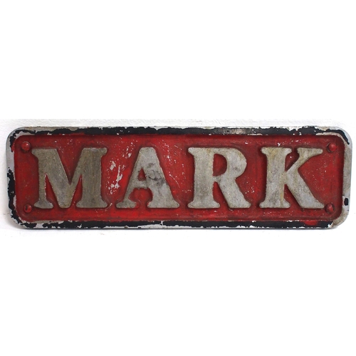 700 - Cast alloy locomotive nameplate 