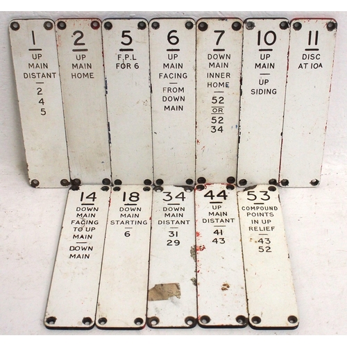 751 - BR(W) traffolite signal box leaver plates. (12) (B3) (Dispatch by Mailboxes/Collect from Banbury Dep... 