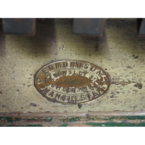 759 - Edmondson booking office pine ticket cabinet originating from Brooklands Halt opening in 1881 & clos... 