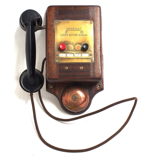 765 - British Railways D type wall telephone with 