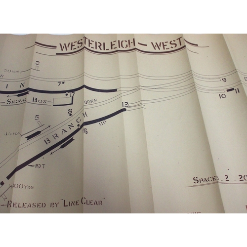 800 - Official BR(W) signal box diagrams (office copies) most with official stamp - PILNING STATION 1942, ... 