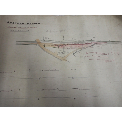 810 - GWR rolled plans - Cornwall Railway 