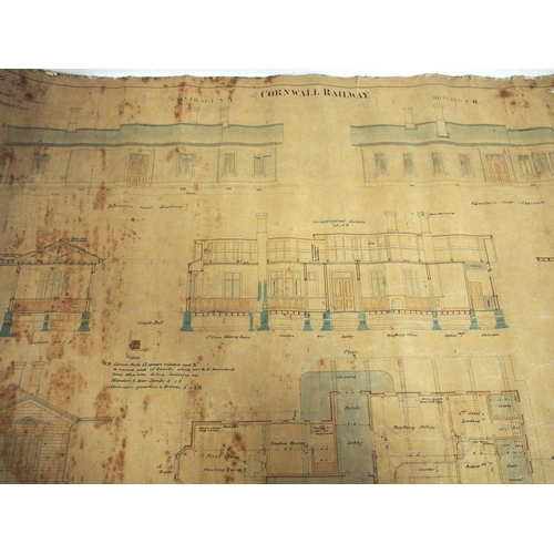 810 - GWR rolled plans - Cornwall Railway 