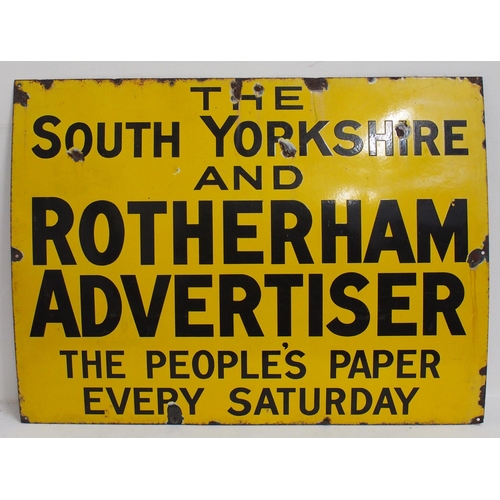 813 - Enamel advertising sign 