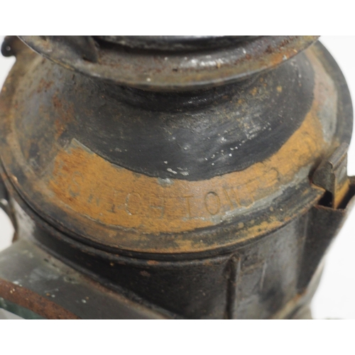 829 - GER/LNER sliding knob handlamp cone stamped 