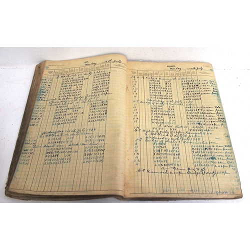 905 - LNER Train Register, Gorton (Crossing West Highland Line) 1st July 1936-24th July 1938, includes ent... 