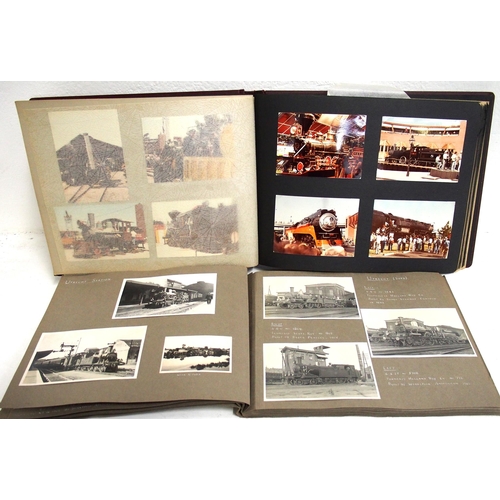 920 - Three photographic albums containing mainly B&W photographs of overseas railways etc. (3) (D3) (Disp... 