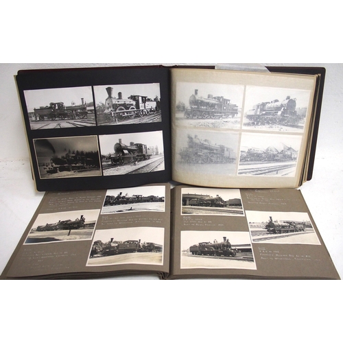 920 - Three photographic albums containing mainly B&W photographs of overseas railways etc. (3) (D3) (Disp... 