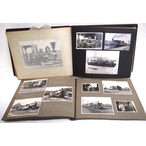 920 - Three photographic albums containing mainly B&W photographs of overseas railways etc. (3) (D3) (Disp... 