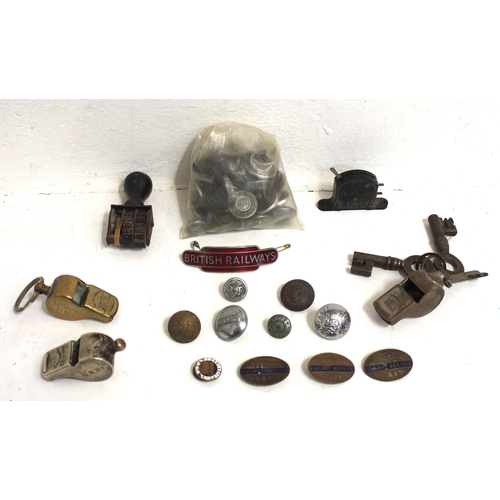 961 - Miscellaneous small items including C/I rolling stock plates Gen Repair RIGLEY LMS 85576 1952, LMS D... 