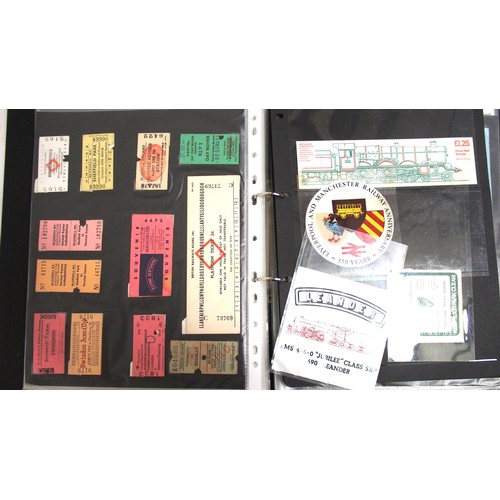 805 - Album of luggage labels, tickets & paperwork. (D1) (Dispatch by Mailboxes/Collect from Banbury Depot... 