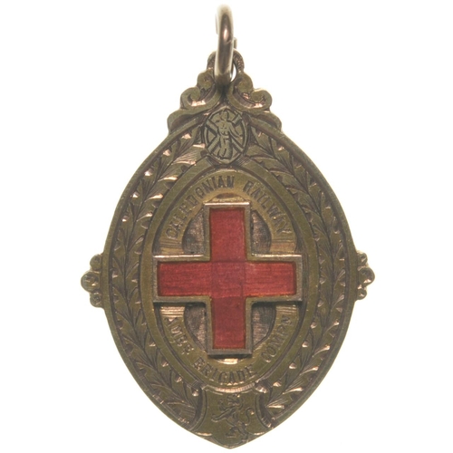 468 - A Medallion, Caledonian Railway Ambulance Brigade, Perth Corps, won by James Donaldson 1903, gold, 1... 