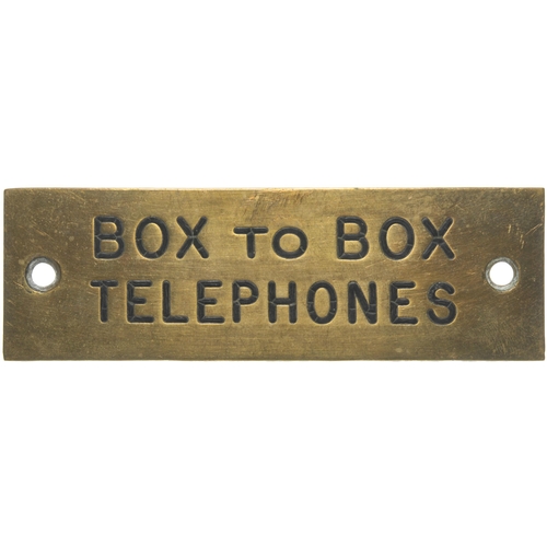 480 - A group of GWR signal box shelf plates, (a) PLATFORM BELL, (b) BOX TO BOX TELEPHONES, (f) FOR PORTER... 