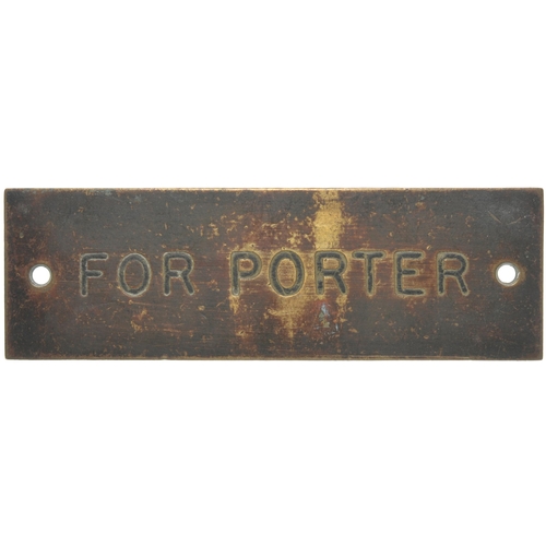 480 - A group of GWR signal box shelf plates, (a) PLATFORM BELL, (b) BOX TO BOX TELEPHONES, (f) FOR PORTER... 