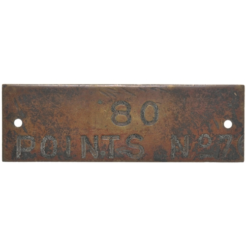 480 - A group of GWR signal box shelf plates, (a) PLATFORM BELL, (b) BOX TO BOX TELEPHONES, (f) FOR PORTER... 