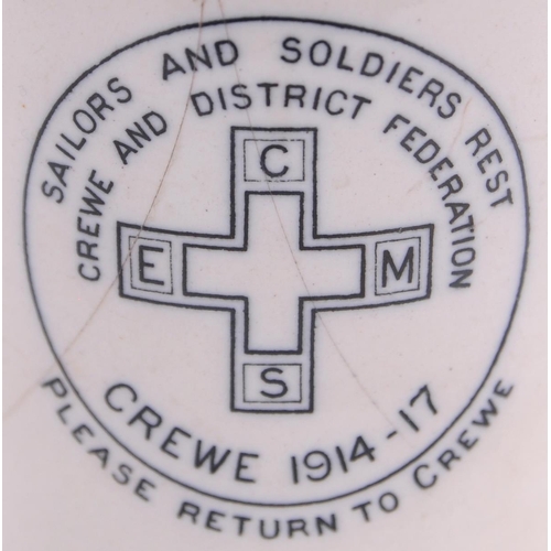 59 - A group of LNWR china from stations on the West Coast Main Line, a Rugby Refreshment Rooms 2¼