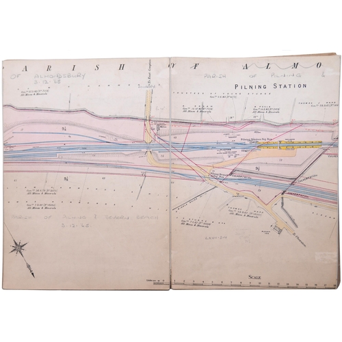 14 - A set of GWR plans, BRISTOL AND SOUTH WALES UNION RAILWAY, Two Chain Survey 1907, covering the route... 