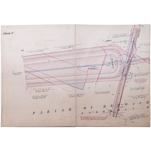 14 - A set of GWR plans, BRISTOL AND SOUTH WALES UNION RAILWAY, Two Chain Survey 1907, covering the route... 