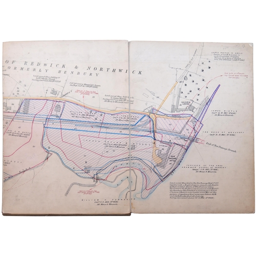 14 - A set of GWR plans, BRISTOL AND SOUTH WALES UNION RAILWAY, Two Chain Survey 1907, covering the route... 