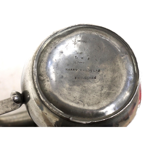 123 - LMS pint tankards both in good used condition. (2) (A3) (Dispatch by Mailboxes/Collect from Banbury ... 