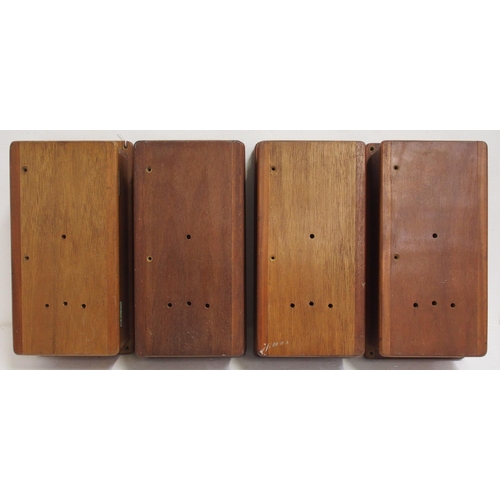 148 - BR(W) mahogany 4 way telephone cabinets - unused old stock as recovered from Reading Signal Works in... 