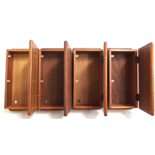 148 - BR(W) mahogany 4 way telephone cabinets - unused old stock as recovered from Reading Signal Works in... 