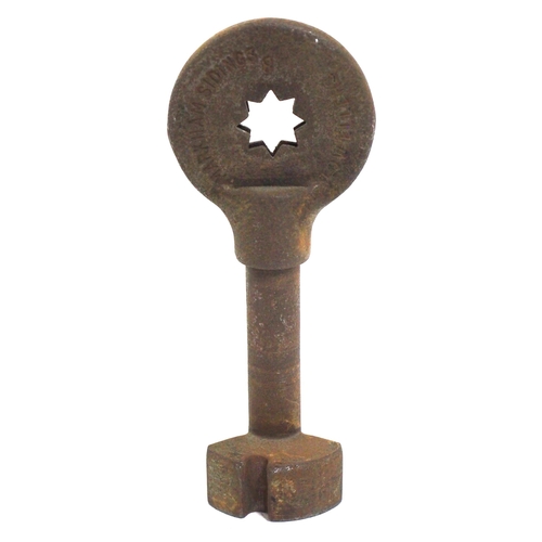 175 - Single line key token, MARKHAM SIDINGS-LOW ELLERS, (chromed steel), a section on the South Yorkshire... 