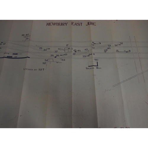 198 - Official BR(W) signal box diagrams (office copies) most with official stamp - CHARD JUNCTION (2) 196... 