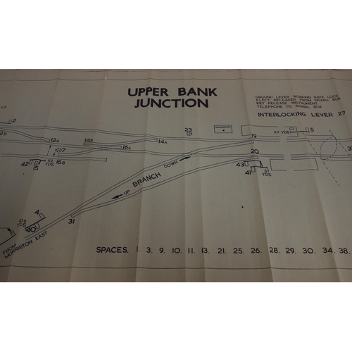 198 - Official BR(W) signal box diagrams (office copies) most with official stamp - CHARD JUNCTION (2) 196... 