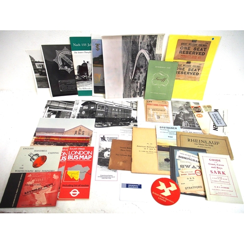 224 - Huge delve of miscellaneous paperwork, labels, certificates, tickets (GWR Halves), maps, guides, col... 