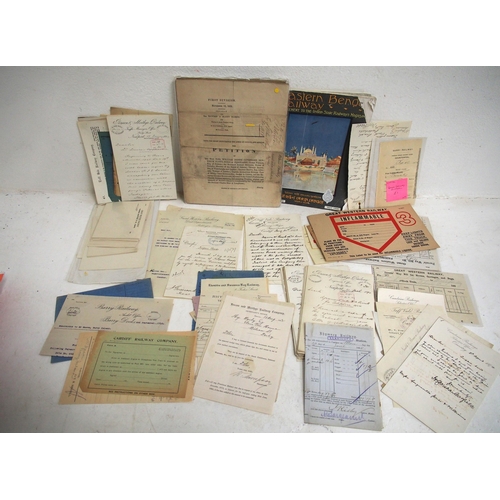 224 - Huge delve of miscellaneous paperwork, labels, certificates, tickets (GWR Halves), maps, guides, col... 