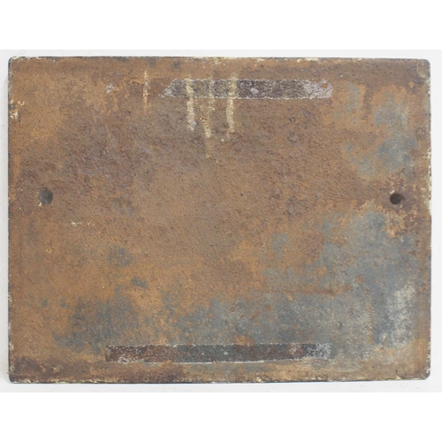 256 - GWR signal box door plate original back repainted front. (B2) (Dispatch by Mailboxes/Collect from Ba... 