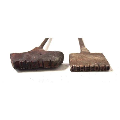 26 - Two branding irons - 