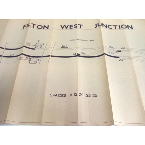 298 - Official BR(W) signal box diagrams (office copies) most with official stamp - SEVERN TUNNEL EAST 194... 