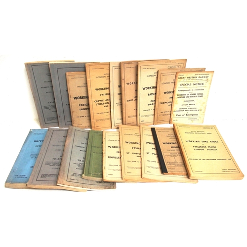 301 - Box of BR working timetables. (C4X) (Dispatch by Mailboxes/Collect from Banbury Depot)