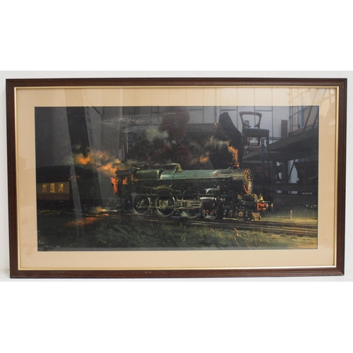 303 - Selection of framed & glazed including photos of Newport LNWR station, Eric Bottomley signed When St... 