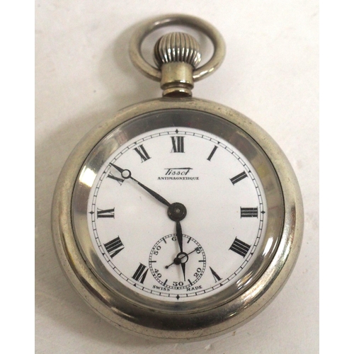 312 - BR(E) pocket watch by Tissot No 9234, good working condition. (CHOC) (Dispatch by Mailboxes/Collect ... 