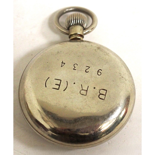 312 - BR(E) pocket watch by Tissot No 9234, good working condition. (CHOC) (Dispatch by Mailboxes/Collect ... 