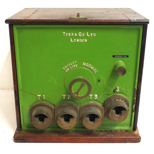 315 - LNER Tyer's Trolley Release (control) instrument machine dyno tape name 