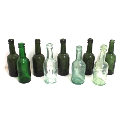 349 - LMS HOTELS beer bottles (6), NER & LNER same plus Suffolk Hotel Lowestoft, all in good condition. (9... 