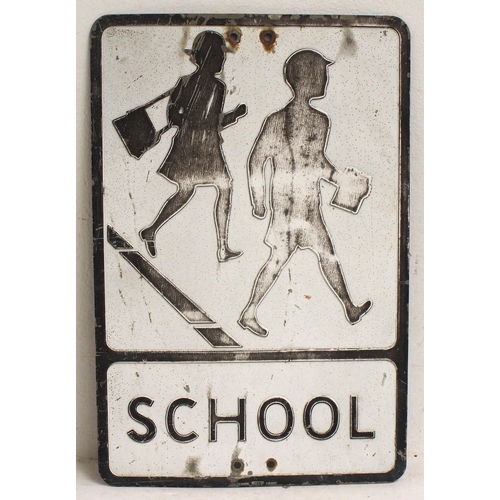 363 - Pressed alloy road sign 