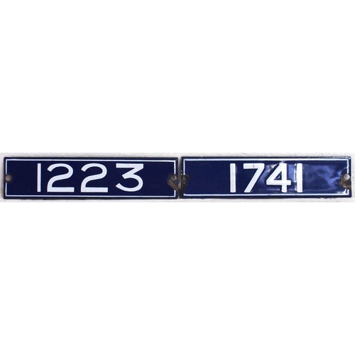 388 - London Transport enamel carriage registration plates 