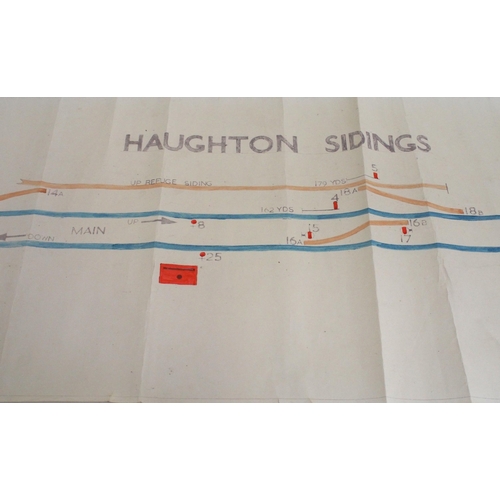 398 - Official BR(W) signal box diagrams (office copies) most with official stamp - ROUND OAK SOUTH (used)... 