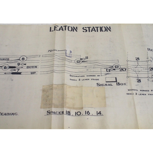 398 - Official BR(W) signal box diagrams (office copies) most with official stamp - ROUND OAK SOUTH (used)... 