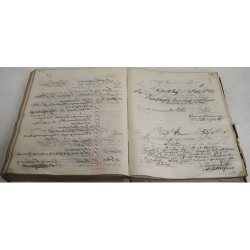 400 - London North Western Rly pre WW1 ledger letter books & New Works, numbered books appear to originate... 